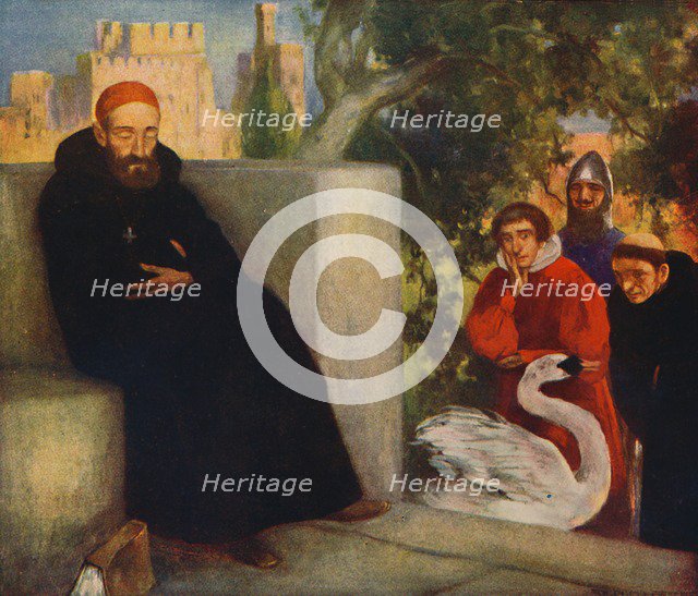 'Saint Hugh of Lincoln and the Swan', 1912. Artist: Winifred Mary Letts.