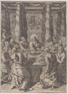 The Last Supper, ca. 1580. Creator: Giovanni Battista Mazza.