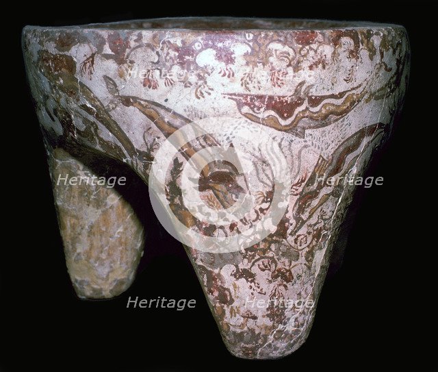 Minoan pot painted with dolphins. Artist: Unknown