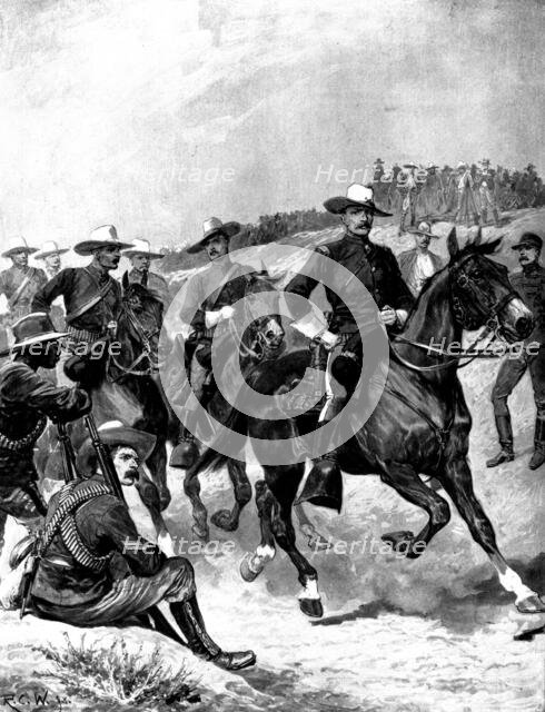 The Spanish-American Crisis: types of the United States Army in campaigning uniform, 1898. Creator: Unknown.