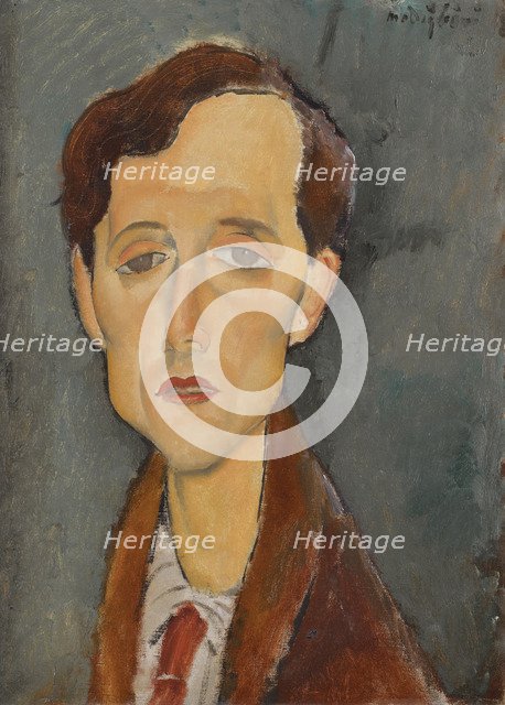 Portrait of Frans Hellens (1881-1972).