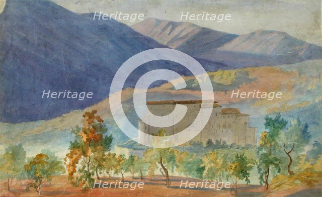 Subiaco, Rocca Abbaziale, 1830-1873. Creator: Robert Wilhelm Ekman.