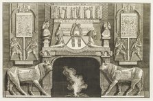 Design for chimneypiece with Egyptian design, sphinxes, hieroglyphs and bulls, 1769.  Creator: Giovanni Battista Piranesi.