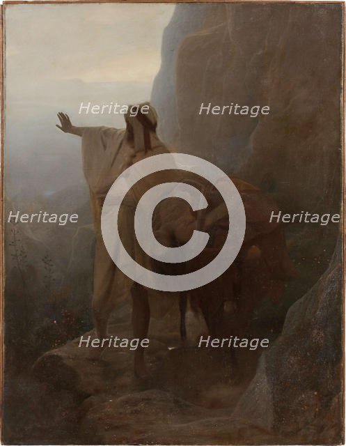 The woman of the Levite Ephraim. Creator: Sellier, Charles (1830-1882).