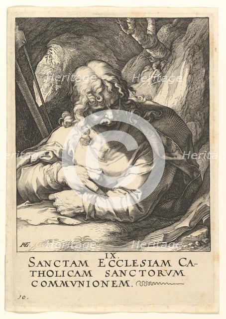 St. James the Less, from Christ, the Apostles and St. Paul with the Creed, ca. 1589. Creator: Hendrik Goltzius.