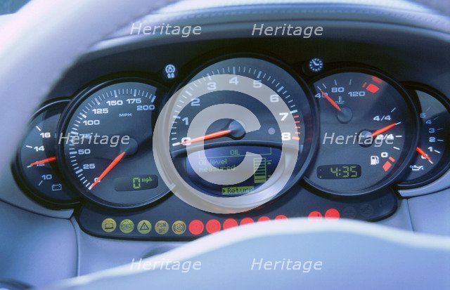 1988 Porsche 959 instrument panel. Artist: Unknown.