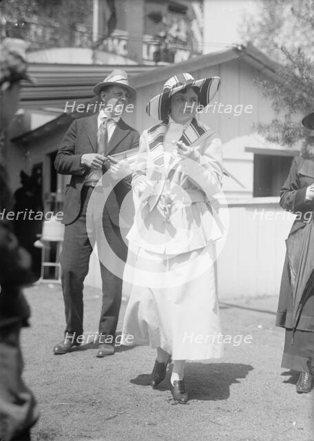 Miss Lucy Bowles, At Horse Show, 1917. Creator: Harris & Ewing.