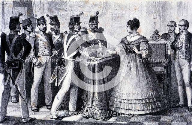 Mutiny of the sergeants that force the Regent Maria Cristina to restore the Constitution of Cadiz…