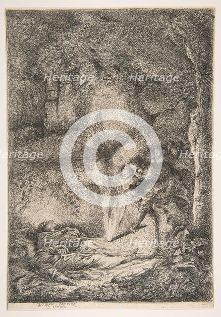 Finding of the bodies of Saints Peter and Paul, ca. 1647-51. Creator: Giovanni Benedetto Castiglione.