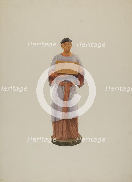 Tea Store Figure, 1935/1942. Creator: Ingrid Selmer-Larsen.