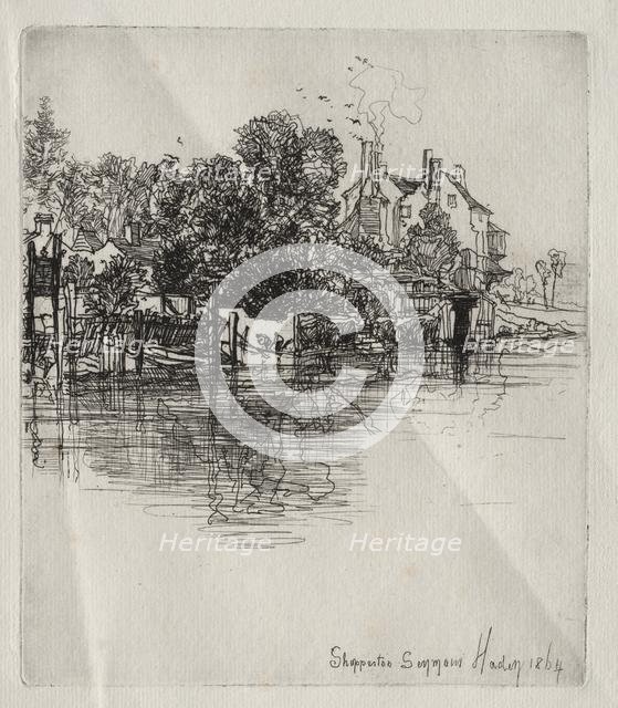 Shepperton, 1864. Creator: Francis Seymour Haden (British, 1818-1910).