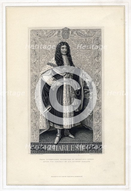 Charles II, King of England, Scotland and Ireland, (19th century).Artist: Herbert Bourne