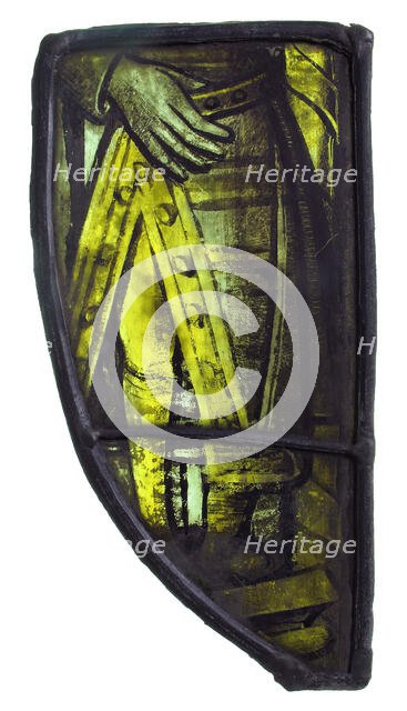 Glass Fragment, European, 15th-16th century. Creator: Unknown.