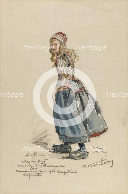 Peasant Girl, 1913. Creator: Pierre Franc Lamy.