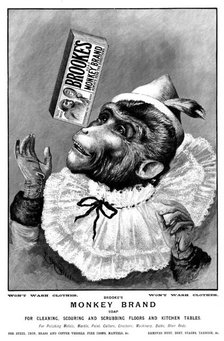 Advertisement for Brooke's Monkey Brand Soap, 1895. Creator: Unknown.