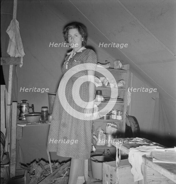 Young mother, aged twenty-two, has one little girl..., FSA, Merrill, Klamath County, Oregon, 1939. Creator: Dorothea Lange.