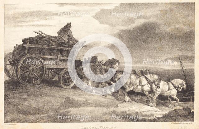 The Coal Waggon, 1821. Creator: Theodore Gericault.