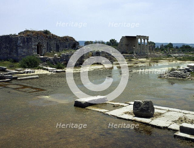 Ruins of northern agora near Holy Road, Miletus, Anatolia, Turkey, 1999. Creator: Unknown.