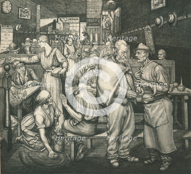 Eating-House, Chelsea, c1911-1924, (1924). Artist: Job Nixon