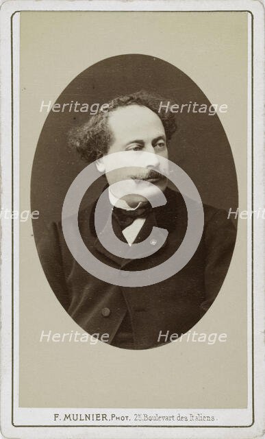 Alexandre Dumas, fils (1824-1895), 1895. Creator: Mulnier, Ferdinand (1817-1891).