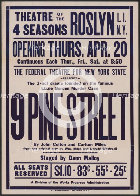 9 Pine Street, Roslyn, NY, 1939. Creator: Unknown.