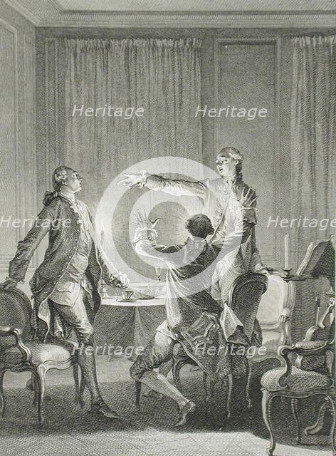 Untitled (The Quarrel), 1777. Creator: Antoine Jean Duclos.