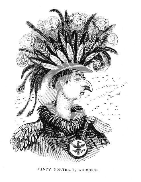 John James Audobon (1780-1851), American ornithologist and artist, 1836. Artist: Unknown