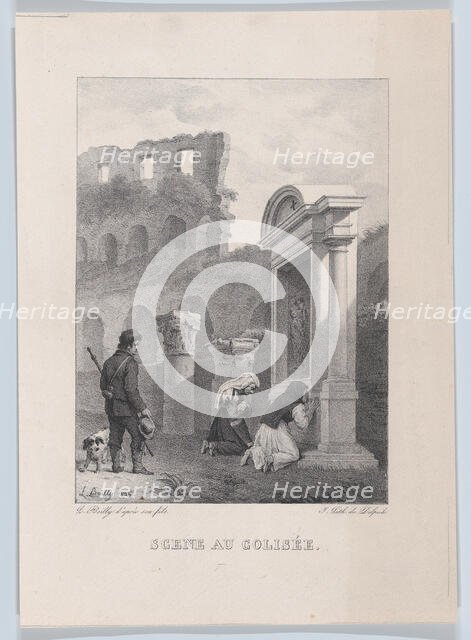 Scene at the Coliseum, 1826. Creator: Louis Leopold Boilly.