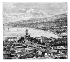 View in the Crimea: Yalta, c1888. Artist: Unknown