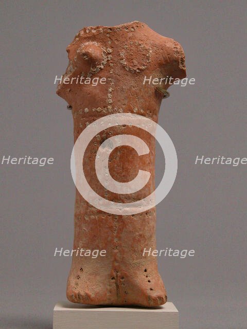 Fragment of a Female Figure, Coptic, 4th-7th century. Creator: Unknown.