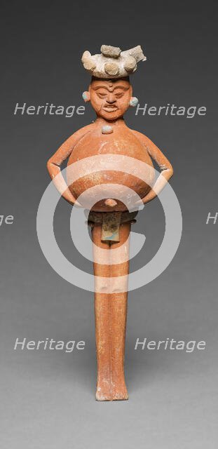 Rattle in the Form of a Mythological Figure, A.D. 650/800. Creator: Unknown.