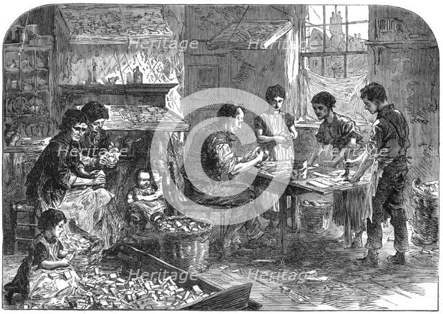 Matchbox-makers at Bow, 1871. Creator: Unknown.