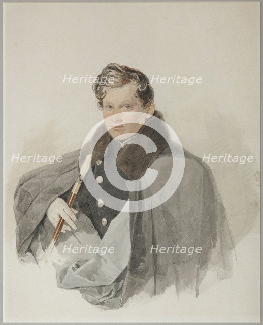 Portrait of Count Sergey Vasilyevich Trubetskoy (1815-1859), 1835. Artist: Sokolov, Pyotr Fyodorovich (1791-1848)