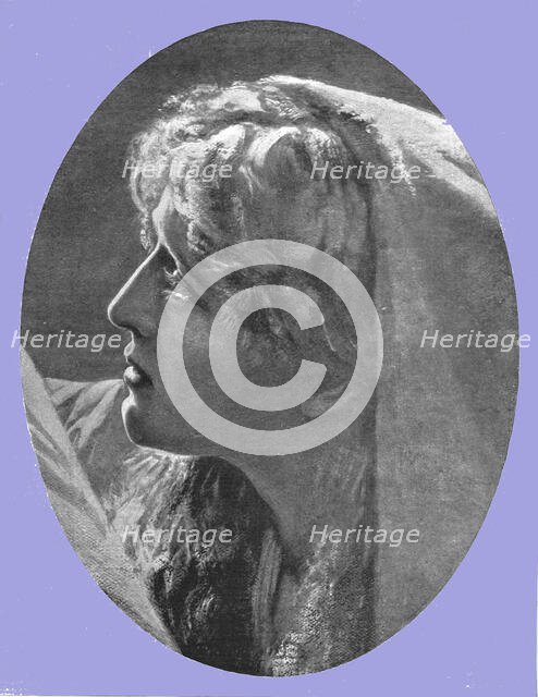 ''The Head of Mary Magdalene; from "The Return from Calvary" after Herbert Schmalz', 1891. Creator: Herbert Gustave Schmalz.