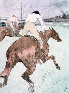 The Jockey, 1899. Creator: Henri de Toulouse-Lautrec.