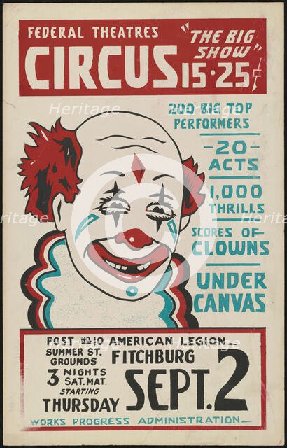 Circus, Fitchburg, MA, [193-]. Creator: Unknown.