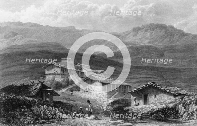 'Jerdair, - A Hill Village, - Gurwall', 1835. Creator: David Cox.