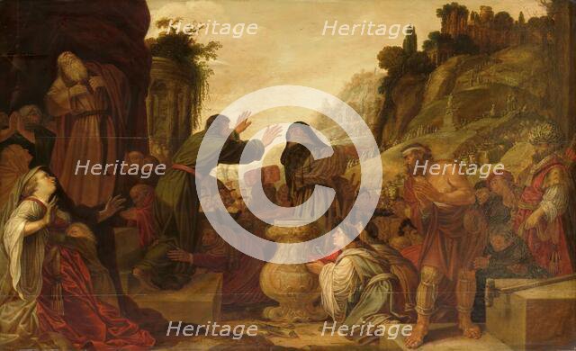 Sts Paul and Barnabas Worshipped as Gods by the People of Lystra, 1628. Creator: Jacob Symonsz. Pynas.