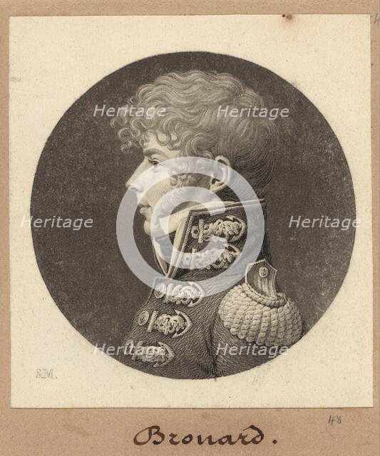 Michel Angélique Brouard, 1809. Creator: Charles Balthazar Julien Févret de Saint-Mémin.