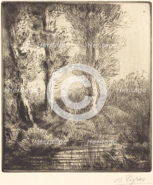 Banks of the Saint-Pre (Rive du Saint-Pre). Creator: Alphonse Legros.