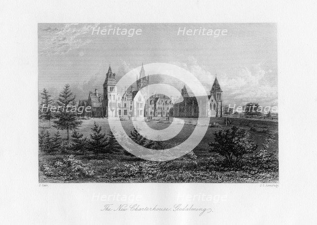 The New Charterhouse, Godalming, Surrey, late 19th century.Artist: JC Armytage