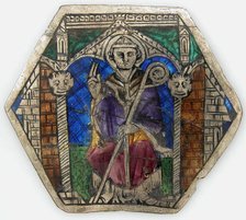 Plaque with a Sainted Bishop, Italian, 14th century. Creator: Unknown.