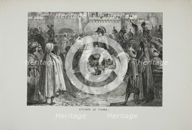 Entering Cairo, 1827. Creator: Auguste Raffet.