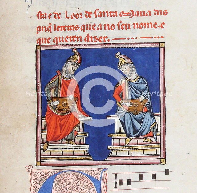 Illustration from the codex of the Cantigas de Santa Maria, c. 1280. Creator: Anonymous.