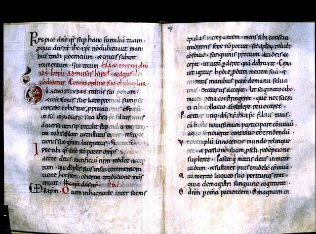 Sacramentary of the monastery of Ripoll, manuscript on parchment, c. 1050.