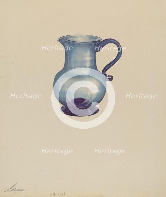 Pitcher, 1938. Creator: Giacinto Capelli.