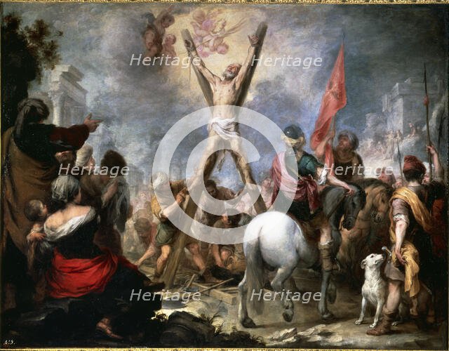 'The Martyrdom of Saint Andrew', 17th century. Creator: Murillo, Bartolomé Esteban (1618 - 1682).