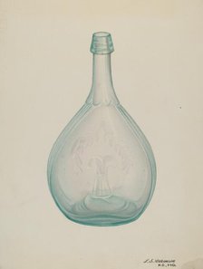 Bottle, c. 1940. Creator: Loraine Makimson.