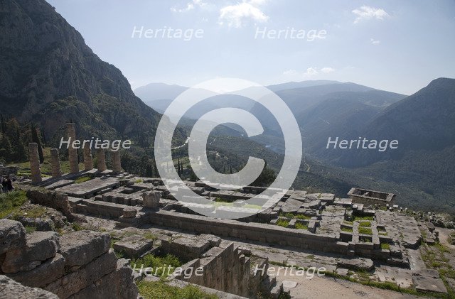 The Temple of Apollo, Delphi, Greece. Artist: Samuel Magal