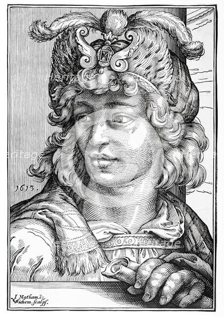 Young Man with a Turban, 1613. Creator: Christoffel van Sichem I.